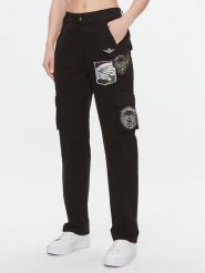 Aeronautica Militare Spodnie materiałowe 232PA1571DCT3221 Czarny Regular Fit. Czarne spodnie materiałowe Aeronautica Militare, bez wzorów, z bawełny. Za 969.99 zł.