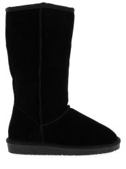 NICEBAY Skórzane kozaki zimowe "Wharfe" w kolorze czarnym rozmiar: 38. Czarne kozaki NICEBAY, na zimę, bez wzorów, z materiału, eleganckie, bez obcasa, bez zapięcia. Za 121.80 zł.