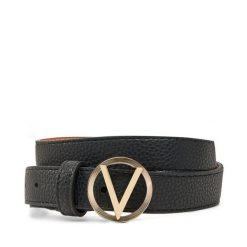 Pasek Valentino. Czarne paski Valentino, bez wzorów. Za 169.99 zł.