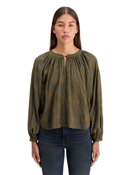 Scotch & Soda Bluzka w kolorze khaki rozmiar: 36. Brązowe bluzki Scotch & Soda, bez wzorów, bez kołnierzyka, bez ramiączek. Za 117.73 zł.