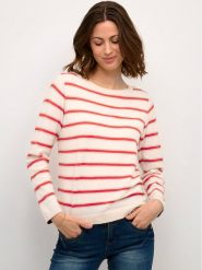 Cream Sweter Crdela Knit 10611709 Beżowy Regular Fit. Brązowe swetry Cream, s, bez wzorów, z wiskozy, bez ramiączek. Za 69.99 zł.