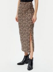 Noisy May Spódnica maxi Camilla 27029673 Brązowy Regular Fit. Brązowe spódnice Noisy May, m, bez wzorów, z bawełny, maxi. Za 59.99 zł.