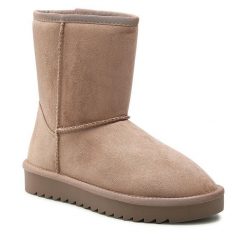 Śniegowce Jenny Fairy. Brązowe śniegowce Jenny Fairy, bez wzorów, bez zapięcia. Za 79.99 zł.