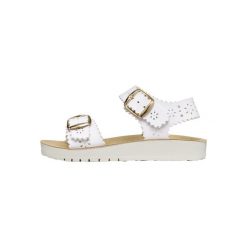 Sandały GEOX J SANDAL COSTAREI Biały. Białe sandały Geox, bez wzorów, z syntetyku, bez obcasa, bez zapięcia. Za 218.99 zł.