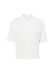 Opus Damska koszula z dzianiny - Somelli Kobiety Sztuczne włókno biały jednolity, 44. Białe koszule Opus, bez wzorów, z dzianiny, bez kołnierzyka, bez ramiączek. Za 249.95 zł.