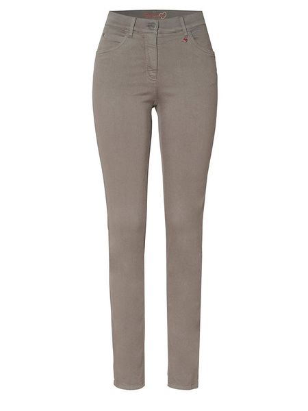 Relaxed by TONI Spodnie w kolorze szarym rozmiar: 38/38. Szare spodnie materiałowe Relaxed by TONI, bez wzorów, z materiału, klasyczne, z podwyższonym stanem. Za 113.36 zł.