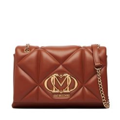Torebka LOVE MOSCHINO. Brązowe torebki klasyczne Love Moschino, bez wzorów, klasyczne, bez dodatków. Za 1,029.00 zł.