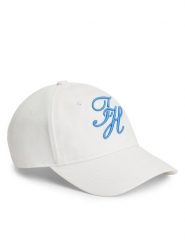 Tommy Hilfiger Czapka z daszkiem Logo Embroidery Baseball Cap AW0AW18338 Biały. Białe czapki z daszkiem Tommy Hilfiger, bez wzorów, z bawełny. Za 177.99 zł.