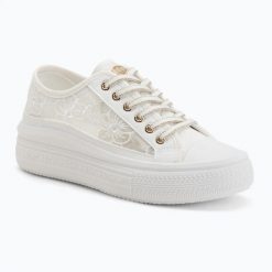 Trampki damskie Lee Cooper LCW-26-44-4480LA. Białe trampki COOPER, bez wzorów, z gumy, eleganckie, przed kostkę, bez zapięcia. Za 112.23 zł.