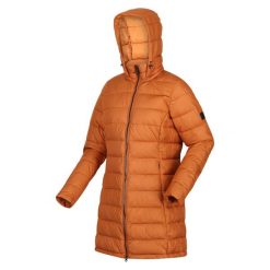Parka zimowa damska Regatta Starler przejściowa. Niebieskie płaszcze Regatta, na zimę, bez wzorów, z poliesteru, sportowe, bez kaptura. W wyprzedaży za 229.99 zł.