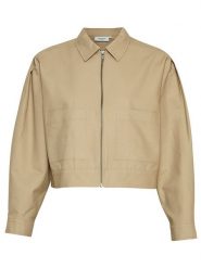 MOSS COPENHAGEN Kurtka przejściowa "Josefine" w kolorze beżowym rozmiar: L/XL. Brązowe kurtki Moss Copenhagen, l, bez wzorów, z bawełny, bez kaptura. Za 233.26 zł.