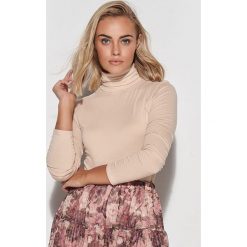 Golf Damski Model M574 Cielisty. Swetry Makadamia, m, bez wzorów, bez ramiączek. Za 117.13 zł.