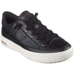 Buty sportowe damskie Skechers Arch Fit Arcade On My Way. Czarne buty treningowe Skechers, bez wzorów, z materiału, bez zapięcia, na fitness i siłownię. Za 490.00 zł.