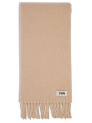 Drykorn szalik z wykończeniem z alpaki - Kasay Kobiety beżowy, ONE SIZE. Brązowe szaliki i kominy DRYKORN, z aplikacjami, z wełny. Za 429.95 zł.