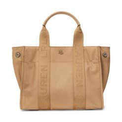 Torebka LAUREN RALPH LAUREN. Brązowe torebki klasyczne Lauren Ralph Lauren, bez wzorów, klasyczne, bez dodatków. Za 599.99 zł.