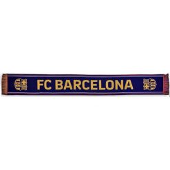 Szalik FC Barcelona wyjazdowy - oficjalny licencjonowany. Niebieskie szaliki i kominy FC Barcelona, bez wzorów, sportowe. Za 99.00 zł.