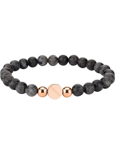 Liebeskind Bransoletka z elementem ozdobnym rozmiar: onesize. Czarne bransoletki Liebeskind, z kwarcem, ze stali. Za 132.05 zł.