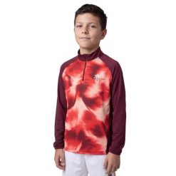 Ęca bluza piłkarska ze stójką Siroko RSG Prematch Halfzip Player K. Czerwone bluzy SIROKO, bez wzorów, z materiału, bez ramiączek, bez kaptura. Za 258.00 zł.