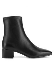 Gino Rossi Botki ELDA-01 Czarny. Czarne botki Gino Rossi, bez wzorów, bez obcasa, na słupku, bez zapięcia. Za 303.99 zł.