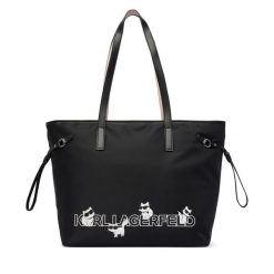Torebka KARL LAGERFELD. Czarne torebki klasyczne KARL LAGERFELD, bez wzorów, bez dodatków. Za 849.99 zł.