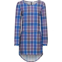 Sukienka bonprix niebiesko-lila w kratę. Sukienki marki Marie Zélie. Za 79.99 zł.