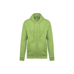 Bluza z kapturem i zamkiem błyskawicznym Kariban. Zielone bluzy z kapturem KARIBAN, uniwersalny, bez wzorów, z bawełny, z kapturem. Za 195.50 zł.