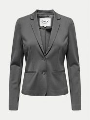 ONLY Marynarka Poptrash 15153144 Szary Regular Fit. Szare marynarki i żakiety ONLY, s, bez wzorów, z syntetyku, bez ramiączek. Za 119.99 zł.