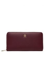 Tommy Hilfiger Portfel Th Icon Lrg Za AW0AW17744 Bordowy. Czerwone portfele Tommy Hilfiger, bez wzorów, ze skóry. Za 249.99 zł.