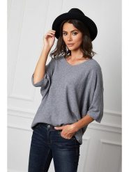 Joséfine Sweter "Dalor" w kolorze szarym rozmiar: XL. Szare swetry Joséfine, xl, bez wzorów, z kaszmiru, bez ramiączek. Za 202.45 zł.