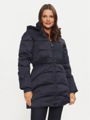 Guess Kurtka puchowa Seline W4BL58 WGL72 Granatowy Regular Fit. Niebieskie kurtki Guess, xs, z aplikacjami, z puchu, bez kaptura. Za 529.99 zł.