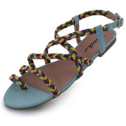 Sandały damskie Tamiko roz. 39 – oliwkowe. Czerwone sandały ZIKKO, bez wzorów, bez obcasa, bez zapięcia. Za 150.99 zł.