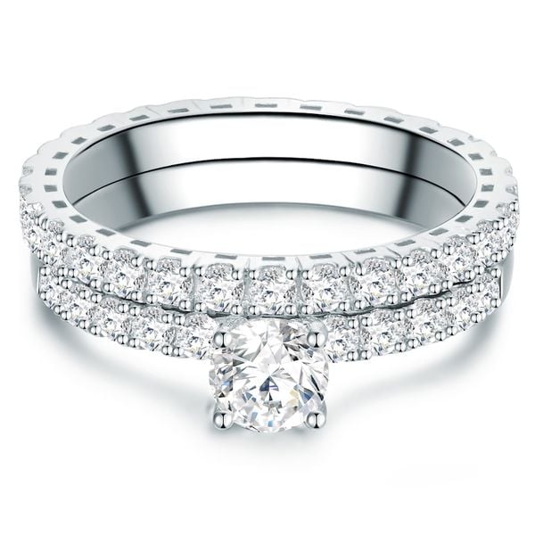 Trilani Srebrny pierścionek srebro wysokiej próby Cyrkonia srebrny Pierścionki 1 ct Damski. Szare pierścionki Trilani, z cyrkonią, srebrne. Za 358.99 zł.