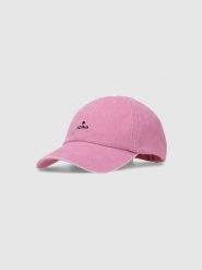4F Czapka z daszkiem strapback damska - różowa Uniwersalny. Czerwone czapki z daszkiem 4f, na lato, bez wzorów, z bawełny, sportowe. W wyprzedaży za 49.99 zł.