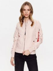 Alpha Industries Kurtka bomber MA-1 141041 Różowy Regular Fit. Czerwone kurtki Alpha Industries, xs, bez wzorów, z syntetyku, bez kaptura. Za 399.99 zł.