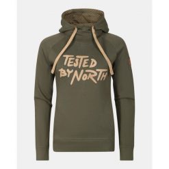 Damska bawełniana bluza z kapturem Kilpi NEA-W. Zielone bluzy Kilpi, bez wzorów, z bawełny, z kapturem, trekkingowe. Za 318.77 zł.