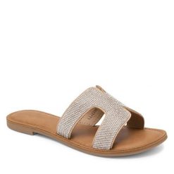 Klapki Jenny Fairy. Szare klapki Jenny Fairy, bez wzorów, bez obcasa, bez zapięcia. Za 119.99 zł.