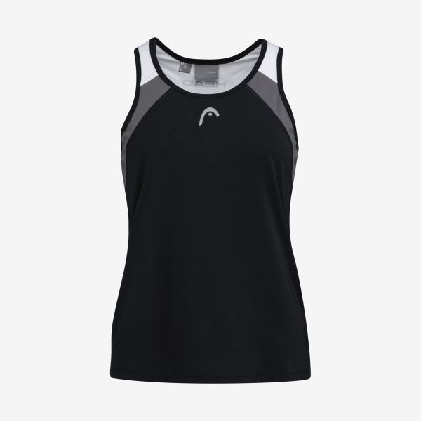 Koszulka bez rękawów damska CLUB 22 Tank Top. Czarne topy Head, l, bez wzorów, z dżerseju, sportowe, bez kołnierzyka, bez ramiączek. W wyprzedaży za 89.50 zł.