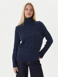 Tommy Hilfiger Golf WW0WW46791 Granatowy Regular Fit. Niebieskie swetry Tommy Hilfiger, l, bez wzorów, z wełny, bez ramiączek. Za 519.99 zł.