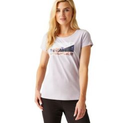 Koszulka damska Regatta Breezed IV. Fioletowe t-shirty sportowe Regatta, m, bez wzorów, z bawełny, bez ramiączek, trekkingowe. Za 80.65 zł.