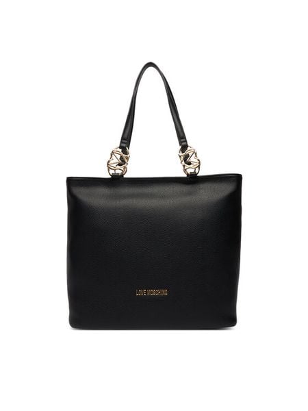 LOVE MOSCHINO Torebka JC4005PP1OLB0000 Czarny. Czarne shopper bag Love Moschino, bez wzorów, ze skóry, bez dodatków. Za 1,009.00 zł.