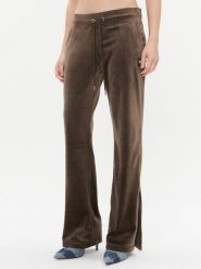 DKNY Sport Spodnie dresowe DP3P2744 Brązowy Regular Fit. Brązowe spodnie dresowe DKNY Sport, bez wzorów, z dresówki. Za 349.99 zł.