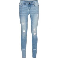 Dżinsy Super Skinny bonprix niebieski bleached. Jeansy marki bonprix. Za 119.99 zł.