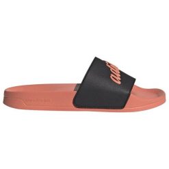 Klapki adidas Adilette Shower GZ9505 czarne. Czarne klapki bez wzorów, z materiału, klasyczne, bez obcasa, bez zapięcia. W wyprzedaży za 141.43 zł.