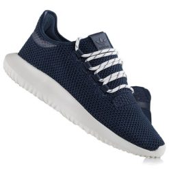 Buty damskie sportowe TUBULAR SHADOW. Niebieskie buty sportowe lifestyle adidas, bez wzorów, bez zapięcia, trekkingowe. W wyprzedaży za 159.00 zł.