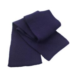 Klasyczny Ciężki Szalik Z Dzianiny. Niebieskie szaliki i kominy RESULT WINTER ESSENTIALS, bez wzorów, z dzianiny, klasyczne. Za 57.99 zł.