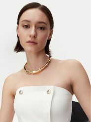 Guess Naszyjnik JUBN05 159JW Złoty. Żółte naszyjniki Guess, z tworzywa sztucznego, metalowe. Za 499.99 zł.