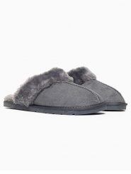 ISLAND BOOT Kapcie "Emefa" w kolorze szarym rozmiar: 42. Szare kapcie Island Boot, bez wzorów. Za 126.99 zł.