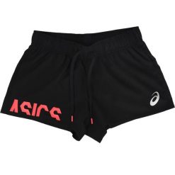 Spodenki sportowe damskie Asics Prfm Short. Czarne szorty sportowe ASICS, bez wzorów, z materiału, na fitness i siłownię. Za 79.99 zł.