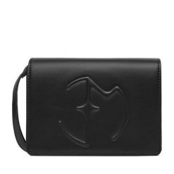 Torebka Eva Minge. Czarne listonoszki Eva Minge, bez wzorów, bez dodatków. Za 179.99 zł.
