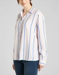 LEE ONE POCKET SHIRT DAMSKA KOSZULA DŁUGI RĘKAW PALE LILAC L45TXDSU 112140167. Koszule Lee, l, bez wzorów, bez kołnierzyka, bez ramiączek. Za 209.99 zł.
